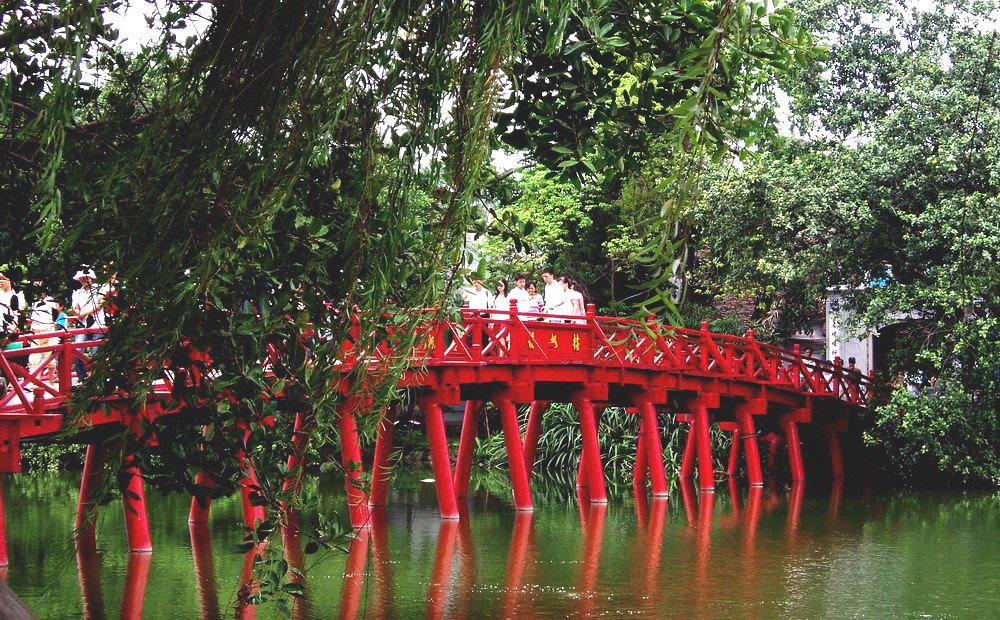 	Hoan Kiem Lake and Ngoc Son temple